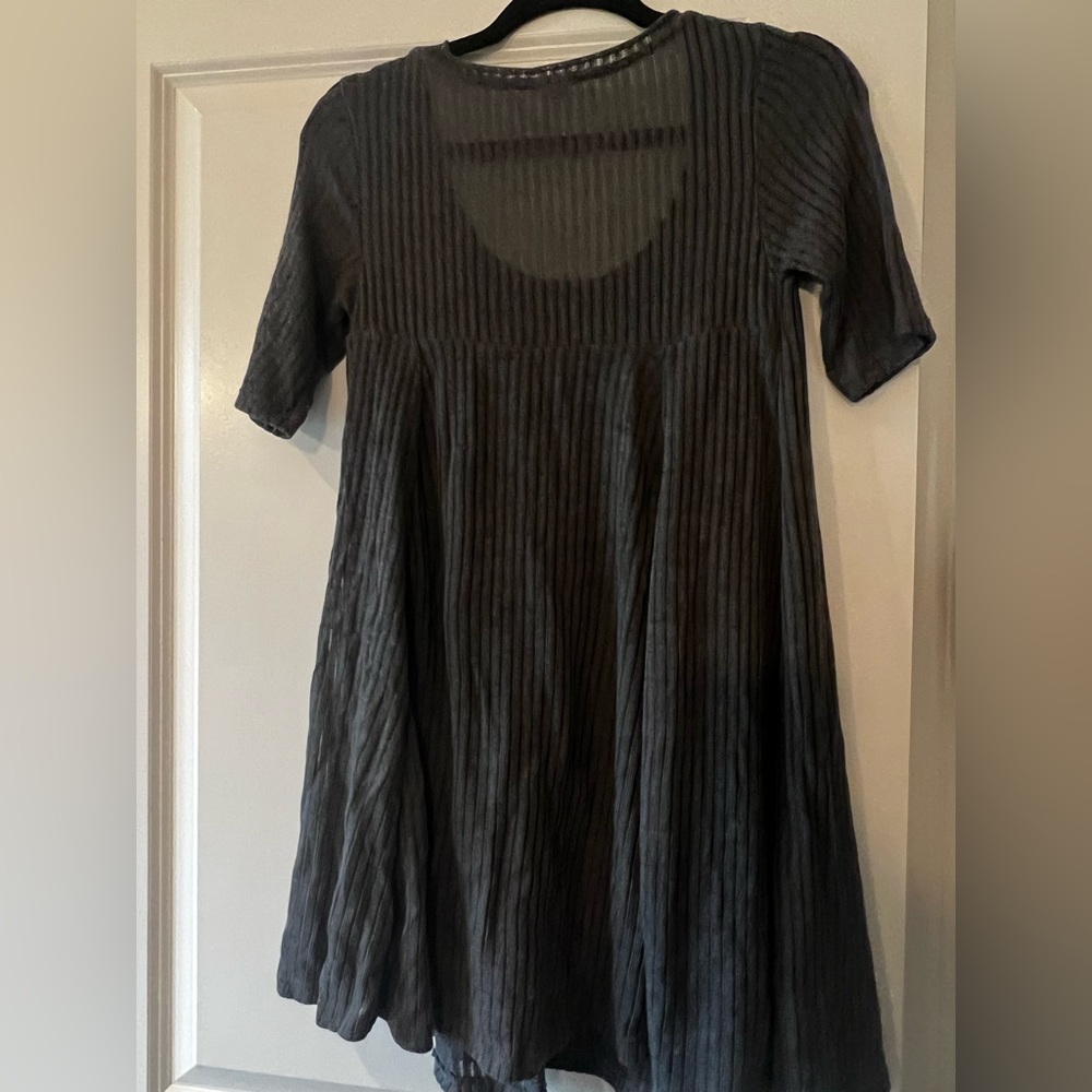 Knit Gray Layered Dress